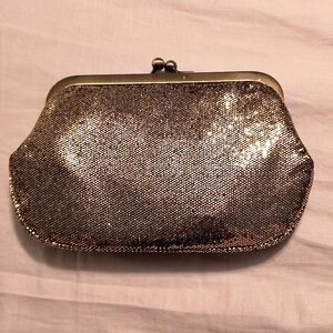 NWOT Express Gold Sequin Clutch